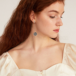 4 шт. 4 стиля подвески из латуни с ракушками KK-GO0001-66