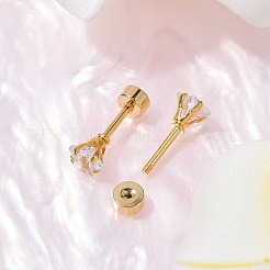 Звездные стеклянные беруши поддельные EJEW-H105-23G-B