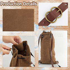 Рюкзаки из флокированного волокна с завязками ABAG-WH20019-02A