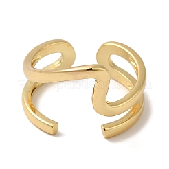 Латунные открытые кольца манжеты RJEW-Q778-39G