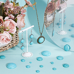 84 шт. 7 стиля синтетических бирюзовых кабошонов&nbsp;TURQ-PH0001-13