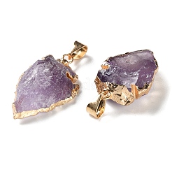 Кулоны из сырого грубого натурального аметиста&nbsp;G-T073-23G-01