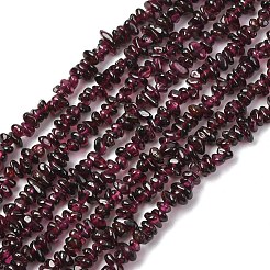 Гранат природный бисер нитей G-K402-B01-01