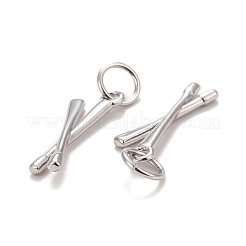 Подвески из латуни с покрытием из настоящего 18-каратного золота&nbsp;KK-E271-02P