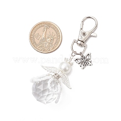 Подвеска в виде цветочного ангела из стеклянного жемчуга и стеклянных семян&nbsp;HJEW-MZ00239-01