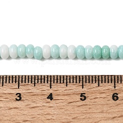 Треснувшая непрозрачная нить стеклянных бусин&nbsp;GLAA-D306-A10