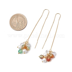 Нить для ушей из ракушек и жемчуга&nbsp;EJEW-JE06499-01