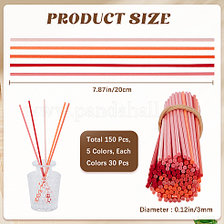 150 шт. сменные палочки для диффузора из волокна 5 цветов&nbsp;DIY-CP0010-77B