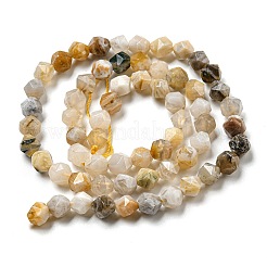 Природные бамбуковых листьев агат бисер нитей&nbsp;G-NH0012-B02-01