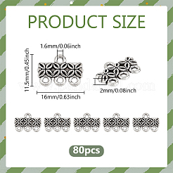 80 шт. люстра из цинкового сплава в тибетском стиле&nbsp;FIND-PH0023-04AS