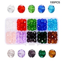 Прозрачные стеклянные бусины&nbsp;FPDL-S015-04D-01-B