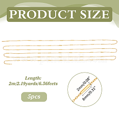 5 шт. тросовых цепей из нержавеющей стали&nbsp;CHS-ME0001-01G