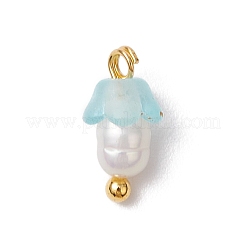 Цветочные акриловые подвески&nbsp;PALLOY-JF03588-09