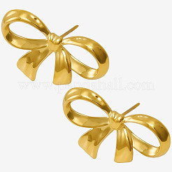 Элегантные серьги-гвоздики из нержавеющей стали 304 в форме банта&nbsp;TF2539-2