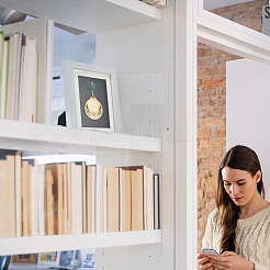 Деревянная витрина для одной медали&nbsp;ODIS-WH0086-113C