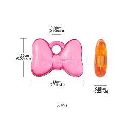 Прозрачные акриловые подвески TACR-YW0001-79