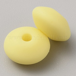 Rondelle пищевые экологически чистые силиконовые бусины для счетов SIL-WH0008-14N-17