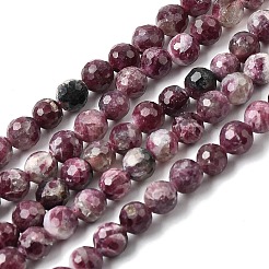 Натуральный сливовый цвет турмалиновый бисер пряди&nbsp;G-G344-C01-6mm