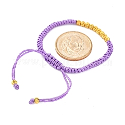 Плетеные браслеты из полиэфирного шнура для женщин&nbsp;BJEW-L698-01G-04