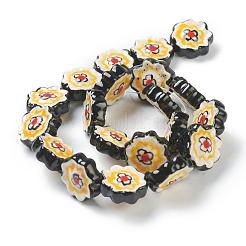 Ручной работы фарфора цветок бисер пряди&nbsp;PORC-G006-14B