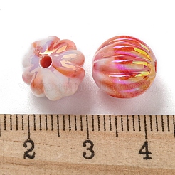 УФ-покрытие радужными переливающимися акриловыми бусинами OACR-E041-04