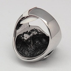 Уникальные Хэллоуин украшения черепа кольца для мужчин RJEW-F006-130