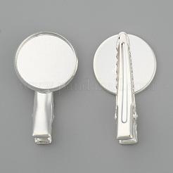 Железные плоские заколки-пеликаны IFIN-I014-S