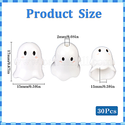 30 шт. Непрозрачные акриловые бусины&nbsp;MACR-SC0001-60A