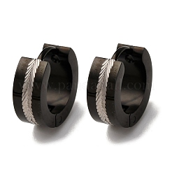 Серьги-кольца из нержавеющей стали 304&nbsp;EJEW-D331-07PB