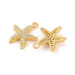 Латунные микропаве прозрачные подвески с фианитом KK-U017-03G