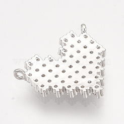 Латунные микро проложить кубического циркония подвески&nbsp;ZIRC-S061-122P