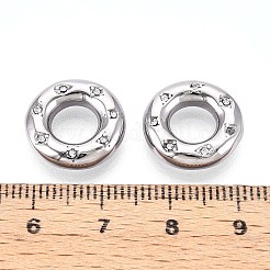 Кольца-связки из нержавеющей стали 304 со стразами STAS-T064-77P