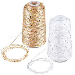 2 рулон пряжи из полиэстера с блестками 2 цветов&nbsp;OCOR-CY0002-52B