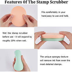 4 шт. 2-х цветные косметические губки для лица&nbsp;MRMJ-GF0001-62B