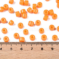 Непрозрачный стеклянный бисер с краской для выпечки SEED-T008-02F