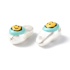 Бусины из ракушечной эмали&nbsp;BSHE-G032-01D