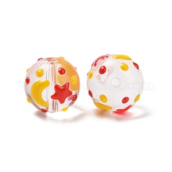 Нити стеклянных эмалевых бусин ручной работы LAMP-A001-A