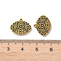 Ионное покрытие (ip) нержавеющая сталь 304 черные эмалевые подвески&nbsp;STAS-M102-41G