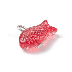 Подвески из стекла с рыбьей росписью&nbsp;PALLOY-JF03779