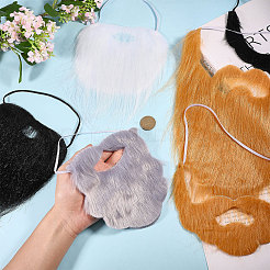 Борода из волокна для маскарада&nbsp;DIY-WH0504-705