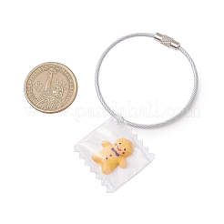 3 шт. брелок из нержавеющей стали и смолы KEYC-JKC01145