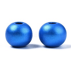 Расписные европейские бусины из натурального дерева WOOD-XCP0001-93