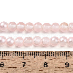 Запекание окрашенные прозрачные стеклянные бусины нити DGLA-N011-4mm-03