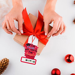 Большие подвески из акрила с одним лицом и принтом на выпускной&nbsp;OACR-WH0038-06