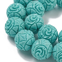 Нити резных бусин из синтетического коралла CORA-I023-02