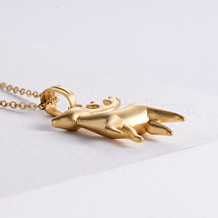 Ожерелья с подвеской в виде оленя из нержавеющей стали в винтажном стиле для женщин KT7409