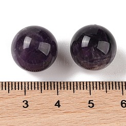 Сферические бусины из натурального аметиста без отверстий G-K353-04C-03