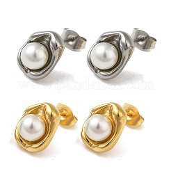 Серьги-гвоздики из нержавеющей стали 304 с вакуумным покрытием PVD&nbsp;EJEW-C099-01GP