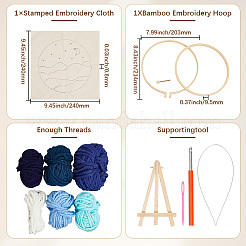 1 комплект льна и дерева&nbsp;DIY-SP0005-13C