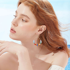 100 шт. 10-х цветные бусины ручной работы миллефиори лэмпворк&nbsp;LAMP-DC0001-24